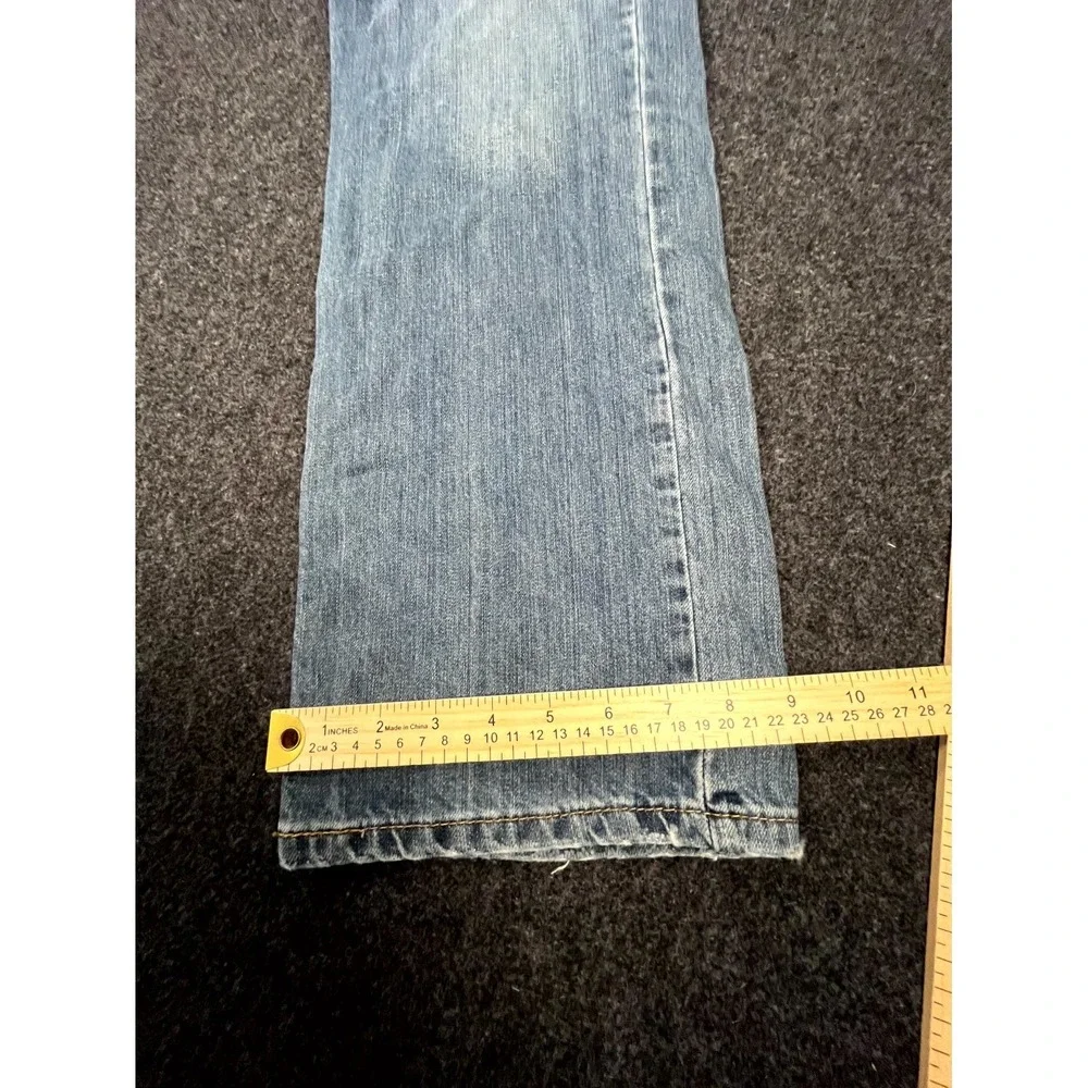 Y2K‎ Levis 569 Loose Straight Jeans Mens 34x32 Blue Light Wash Distressed Pocket
